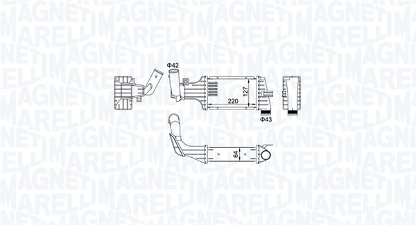 MAGNETI MARELLI Intercooler 351319204160