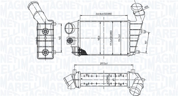 MAGNETI MARELLI Intercooler 351319204460