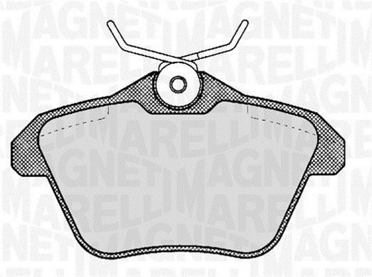 MAGNETI MARELLI Piduriklotside komplekt, ketaspidur 363916060111