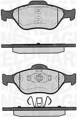 MAGNETI MARELLI Piduriklotside komplekt, ketaspidur 363916060252