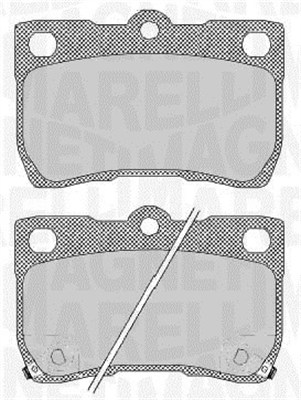 MAGNETI MARELLI Piduriklotside komplekt, ketaspidur 363916060638