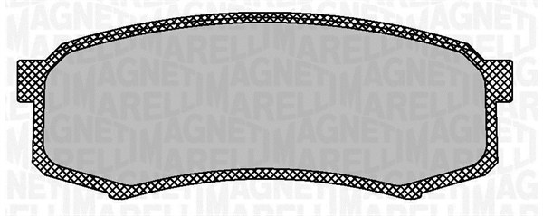 MAGNETI MARELLI Zestaw klocków hamulcowych, hamulce tarczowe 363916060705