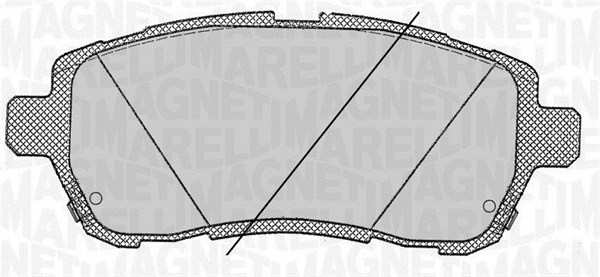 MAGNETI MARELLI Piduriklotside komplekt, ketaspidur 363916060818