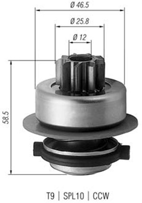 MAGNETI MARELLI krumpliaratis, starteris 940113020171