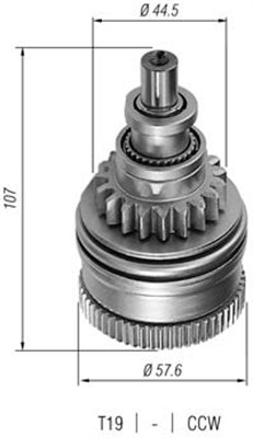 MAGNETI MARELLI Zębnik, rozrusznik 940113020228