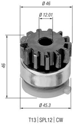 MAGNETI MARELLI Drev, startmotor 940113020294