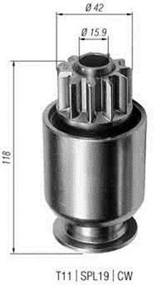 MAGNETI MARELLI Zębnik, rozrusznik 940113020299
