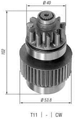 MAGNETI MARELLI Zębnik, rozrusznik 940113020300
