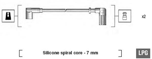 MAGNETI MARELLI Zestaw przewodów zapłonowych 941095670606