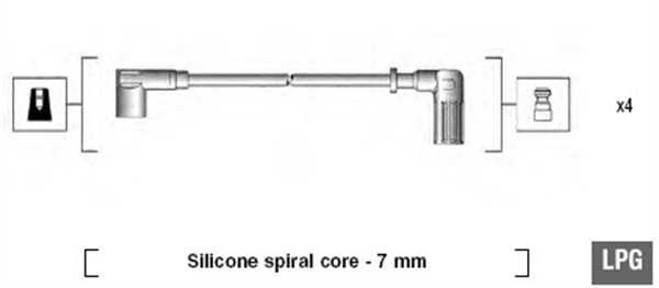 MAGNETI MARELLI Zestaw przewodów zapłonowych 941095680607
