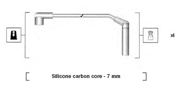 MAGNETI MARELLI Sytytysjohtosarja 941285120871