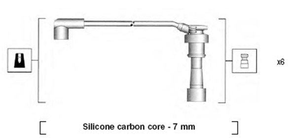 MAGNETI MARELLI Tändkabelsats 941285150872