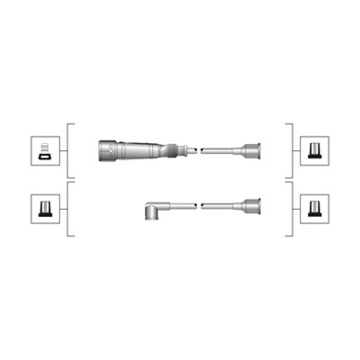 MAGNETI MARELLI uždegimo laido komplektas 941319170103