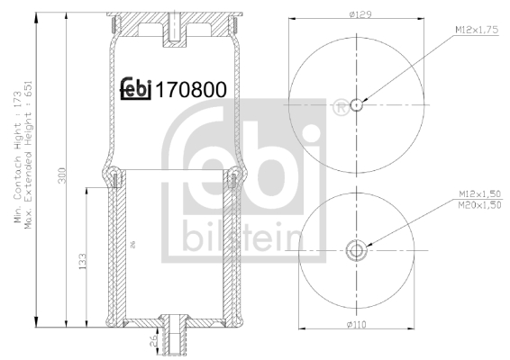 FEBI BILSTEIN Mieszek, klimatyzacja 170800