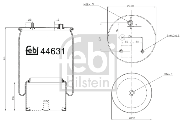 FEBI BILSTEIN Mieszek, klimatyzacja 44631