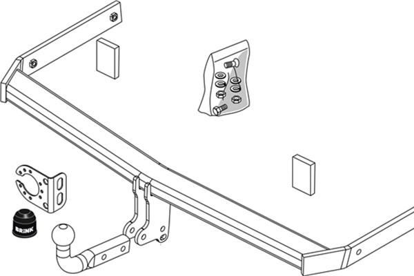 BRINK priekabos prikabintuvas 450500