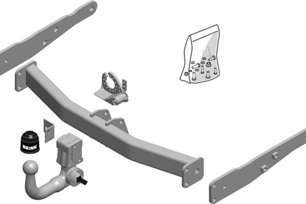 BRINK priekabos prikabintuvas 606000