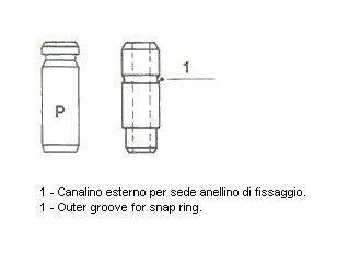METELLI Prowadnica zaworu 01-S2882