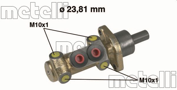 METELLI pagrindinis cilindras, stabdžiai 05-0398