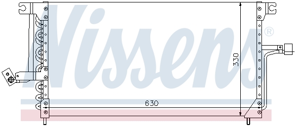 NISSENS Kondensor, klimatanläggning 94183