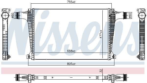 NISSENS Intercooler 961594