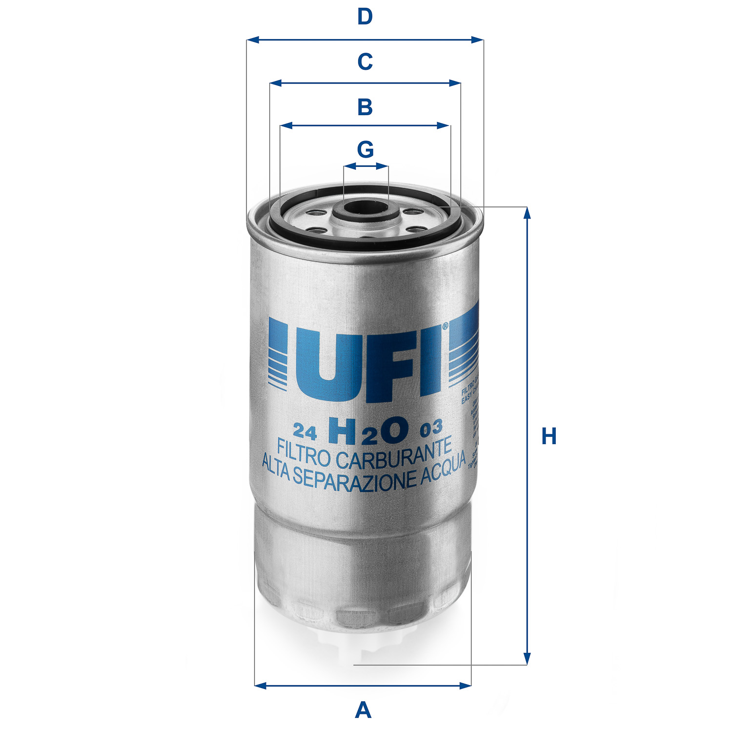 UFI Kütusefilter 24.H2O.03