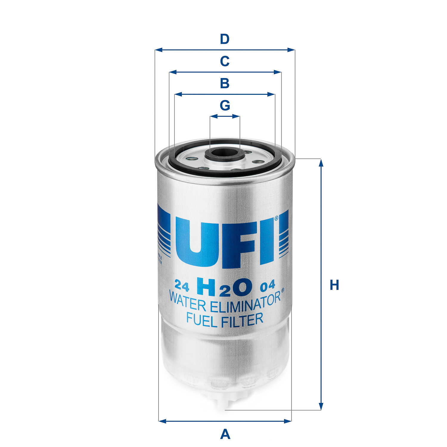 UFI Kütusefilter 24.H2O.04