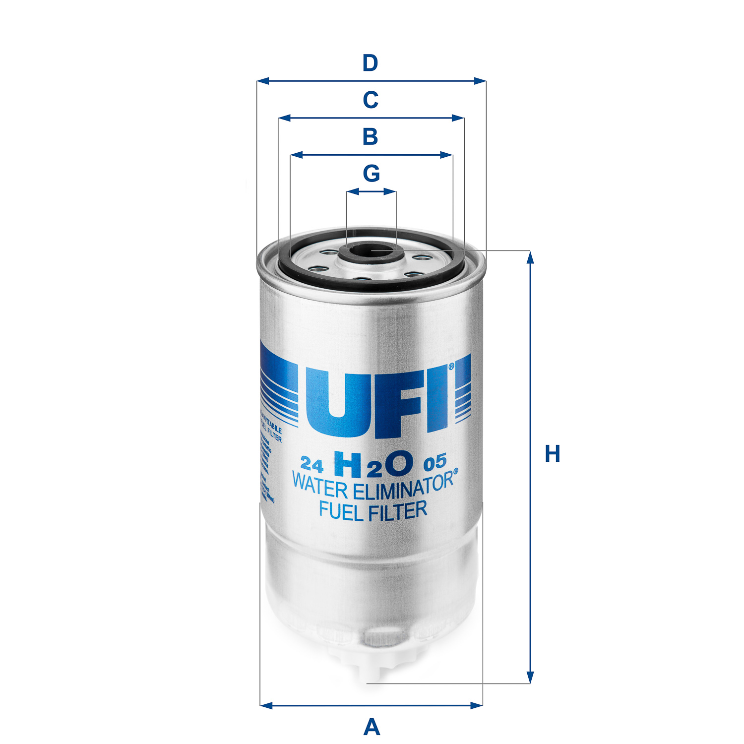 UFI Kütusefilter 24.H2O.05