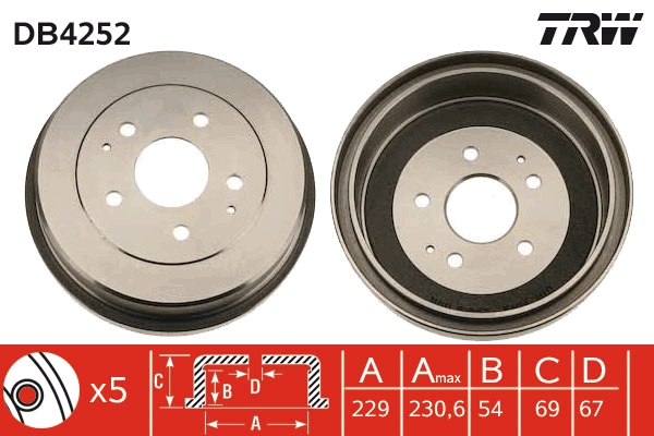 TRW Piduritrummel DB4252