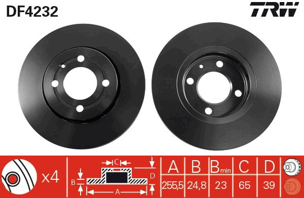 TRW Piduriketas DF4232