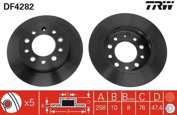 TRW Piduriketas DF4282