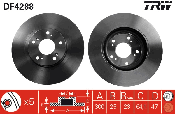TRW Piduriketas DF4288