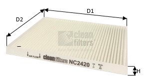 CLEAN FILTERS Filter,salongiõhk NC2420