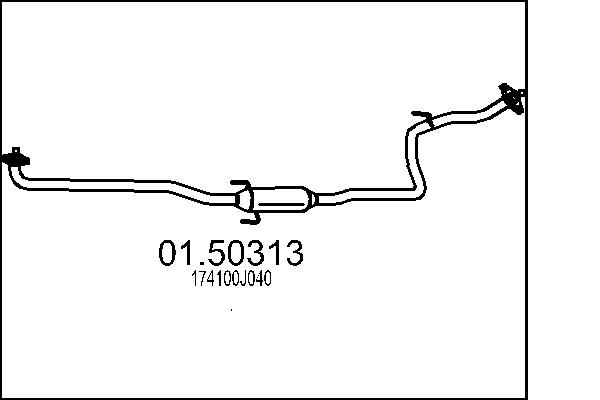 MTS Keskiäänenvaimentaja 01.50313