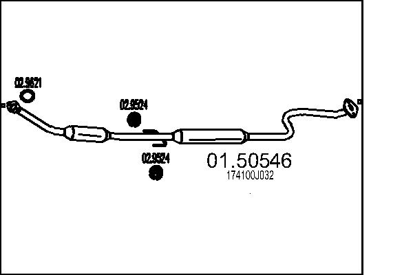 MTS Keskiäänenvaimentaja 01.50546