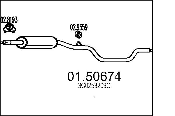 MTS vidurinis duslintuvas 01.50674
