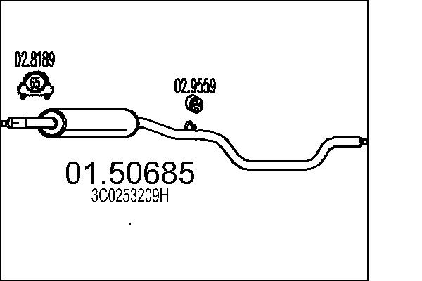 MTS vidurinis duslintuvas 01.50685