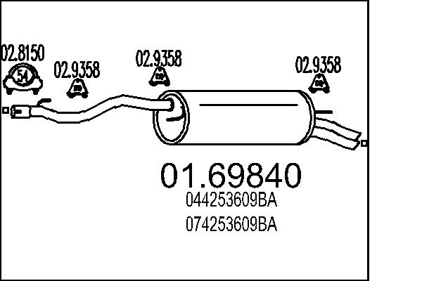 MTS galinis duslintuvas 01.69840
