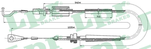 LPR akceleratoriaus trosas C0030A