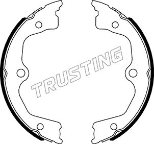 TRUSTING Trummelpiduriklotside komplekt, käsipidur 044.030