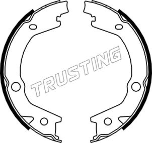 TRUSTING Trummelpiduriklotside komplekt, käsipidur 046.220