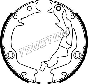 TRUSTING Trummelpiduriklotside komplekt, käsipidur 046.223