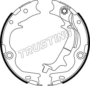 TRUSTING Trummelpiduriklotside komplekt, käsipidur 046.231