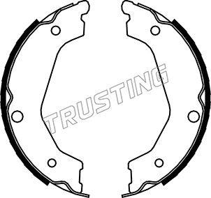 TRUSTING Bromsbackar, sats, parkeringsbroms 049.162