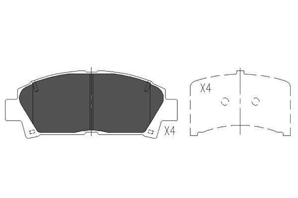 KAVO PARTS Jarrupala, levyjarru KBP-9110