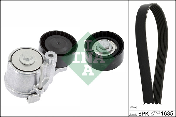 Schaeffler INA V formos rumbuotas diržas, komplektas 529 0311 10