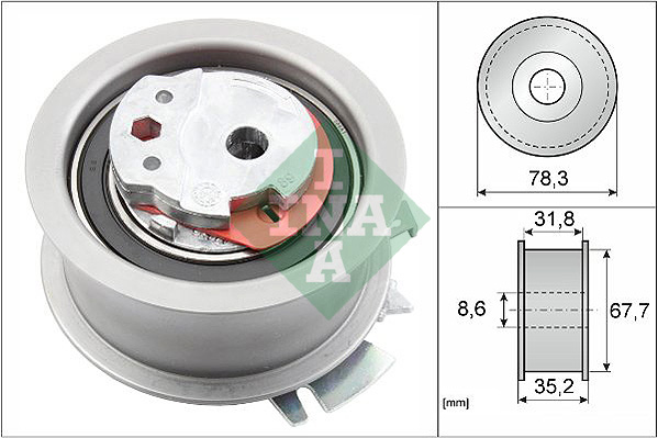 Schaeffler INA įtempiklio skriemulys, paskirstymo diržas 531 0628 30