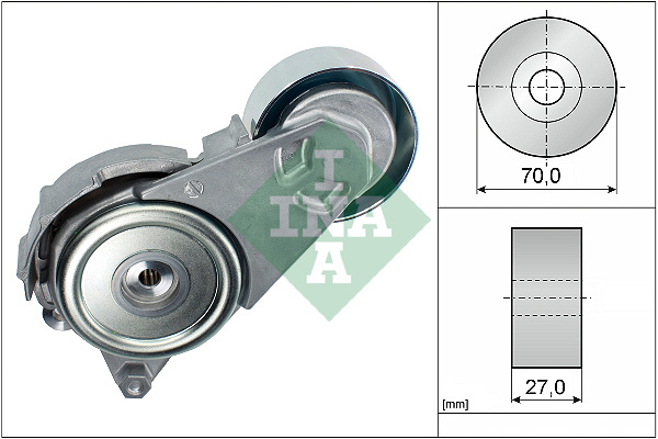 Schaeffler INA Kiristinvarsi, moniurahihna 534 0408 10