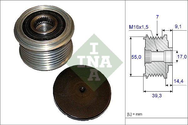 Schaeffler INA Alternator - sprzęgło jednokierunkowe 535 0142 10