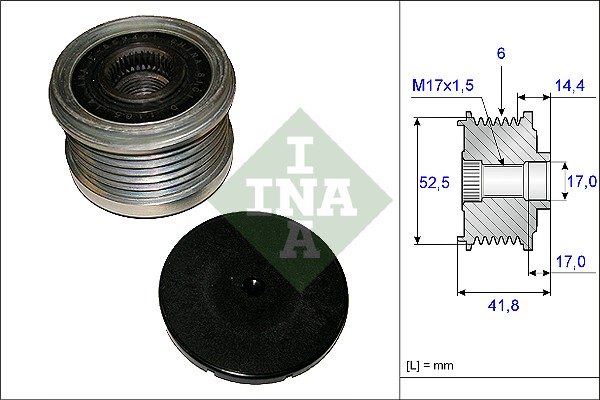 Schaeffler INA Alternator - sprzęgło jednokierunkowe 535 0147 10